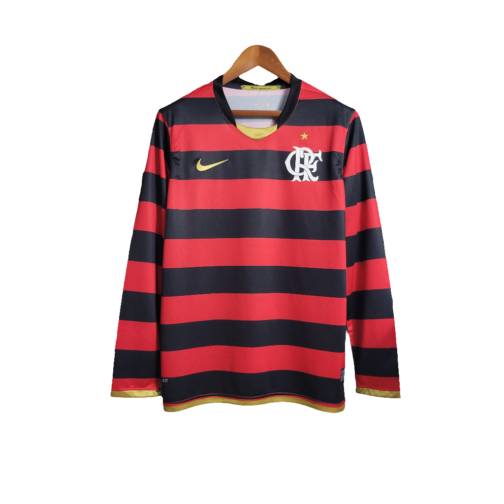 Camiseta Flamengo 2009 I Casa - Manga Larga Versión Retro
