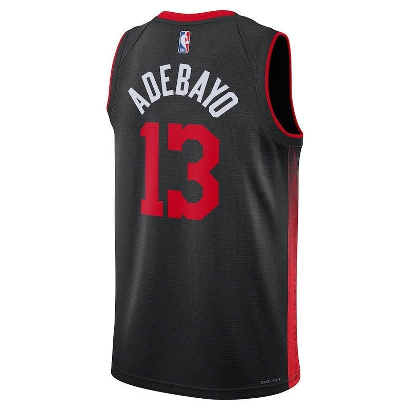 Camiseta NBA Bam Adebayo - Miami Heat - 23/24 - Negro - Edición Ciudad