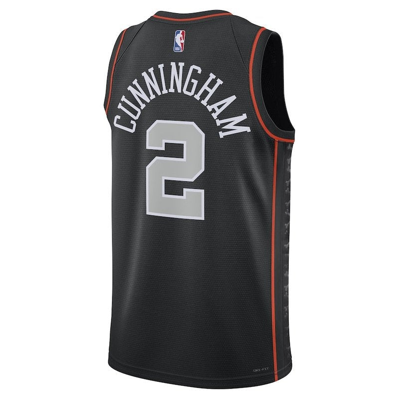 Camiseta NBA Cade Cunningham - Detroit Pistons - 23/24 - Negro - Edición Ciudad