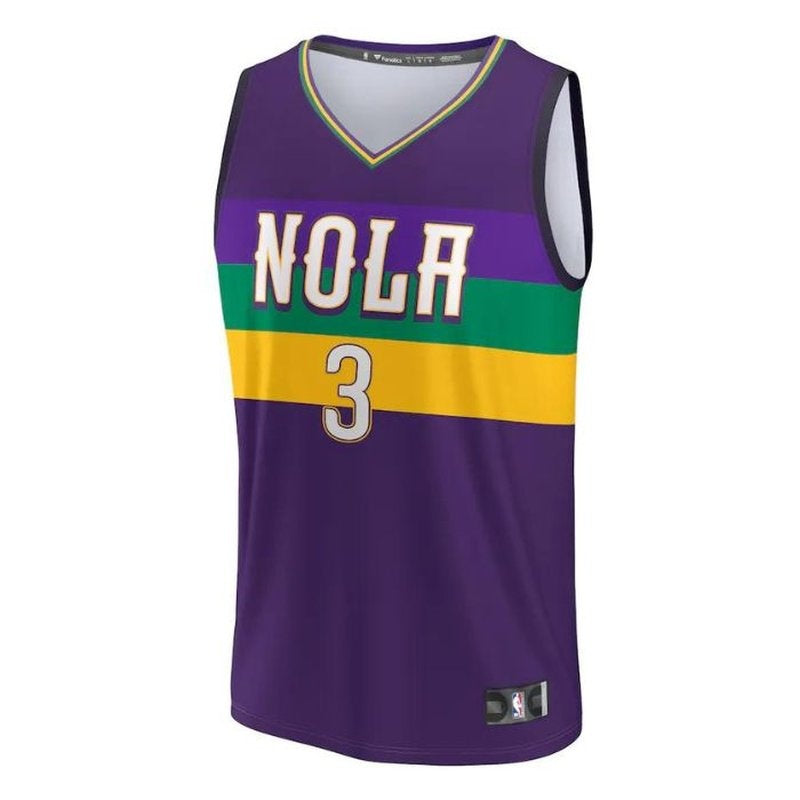 Camiseta NBA CJ McCollum - New Orleans Pelicans - 2023 Fastbreak - Edición Ciudad - Morado