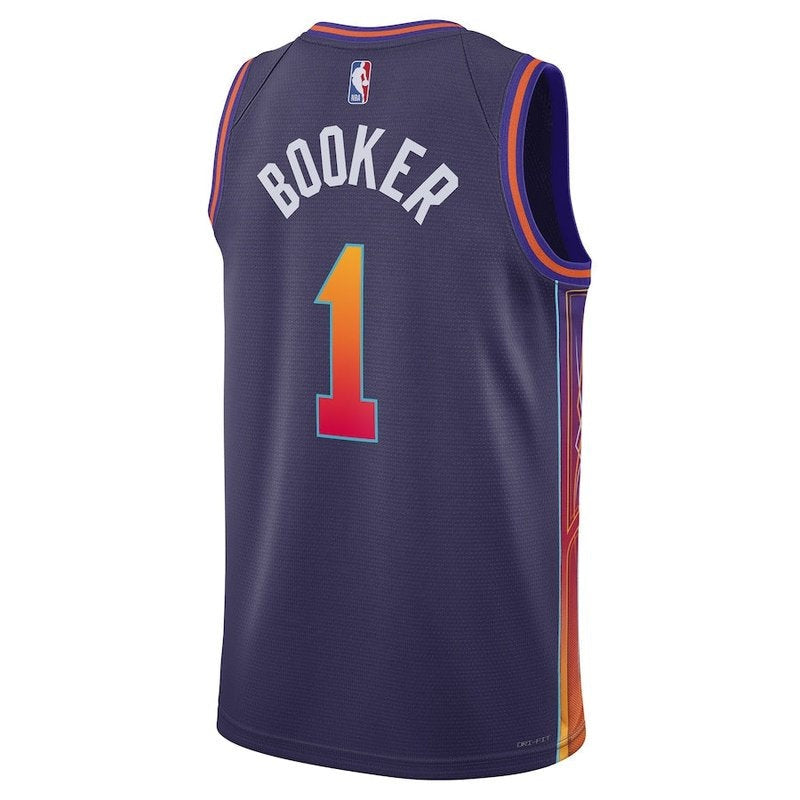 Camiseta NBA Devin Booker - Phoenix Suns - 23/24 - Morado - Edición Ciudad
