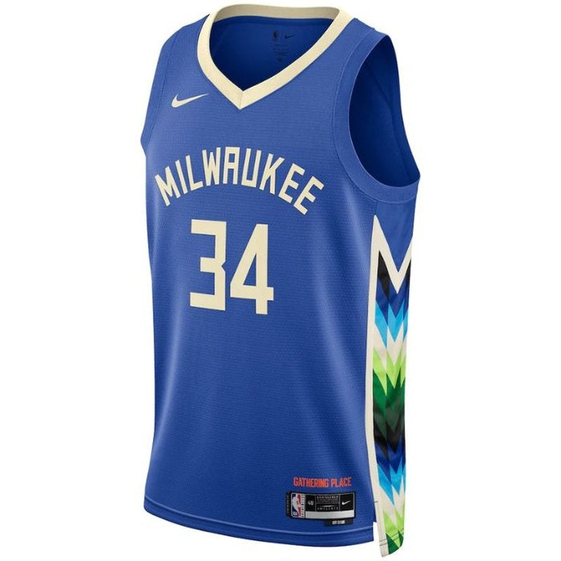 Camiseta NBA Giannis Antetokounmpo - Milwaukee Bucks - 2023 - Edición Ciudad - Retro