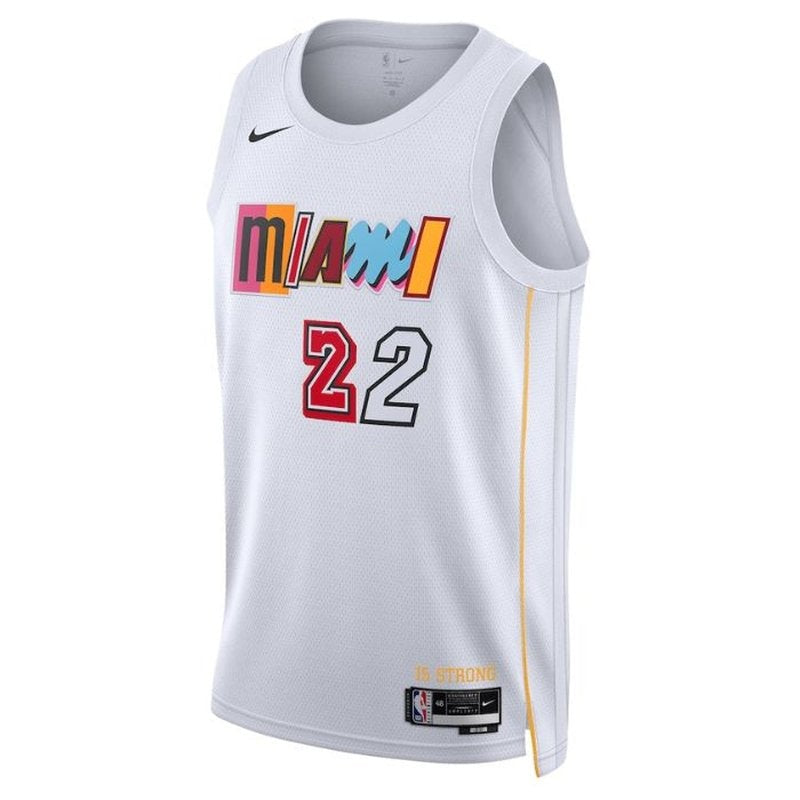 Camiseta NBA Jimmy Butler - Miami Heat - 2023 - Edición Ciudad - Blanco