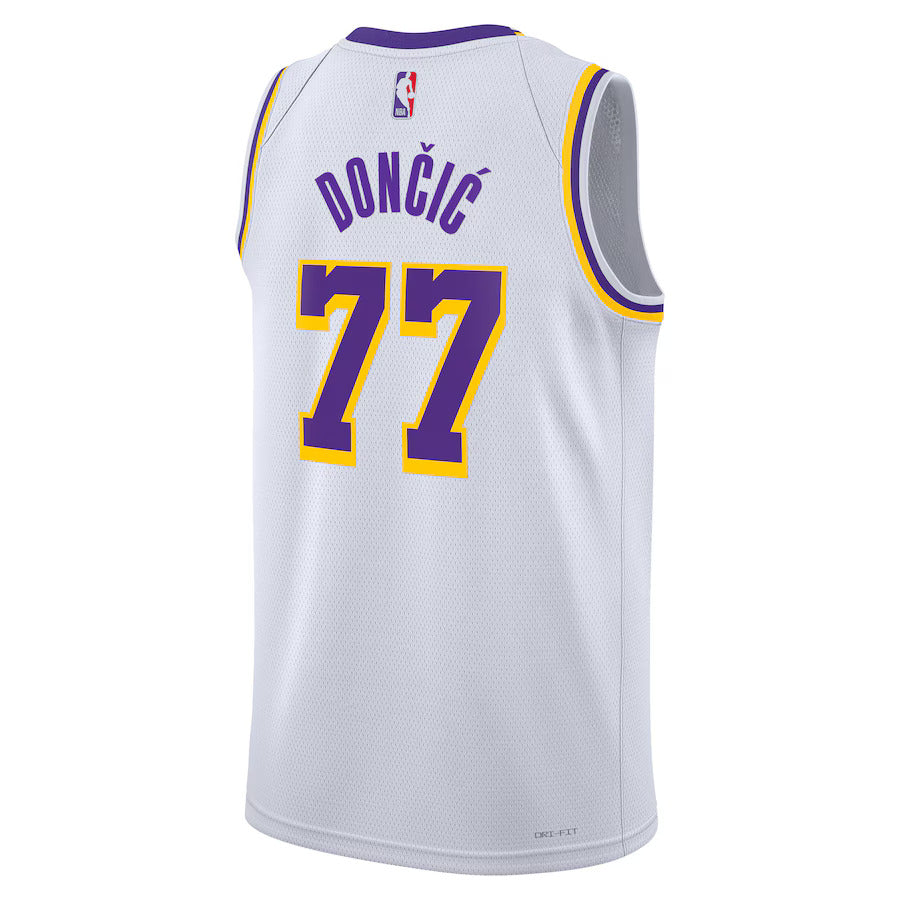 Camiseta NBA Luka Dončić - Los Angeles Lakers - Edición Asociación 2024 - Blanco - Unisex