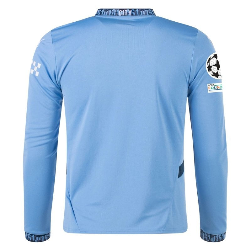 Camiseta Manchester City - Liga de Campeones - 24/25 I Casa - Manga Larga