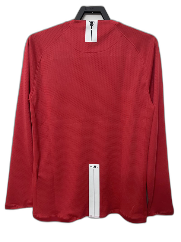 Camiseta Manchester United 07/08 I Casa - Manga Larga Versión Retro