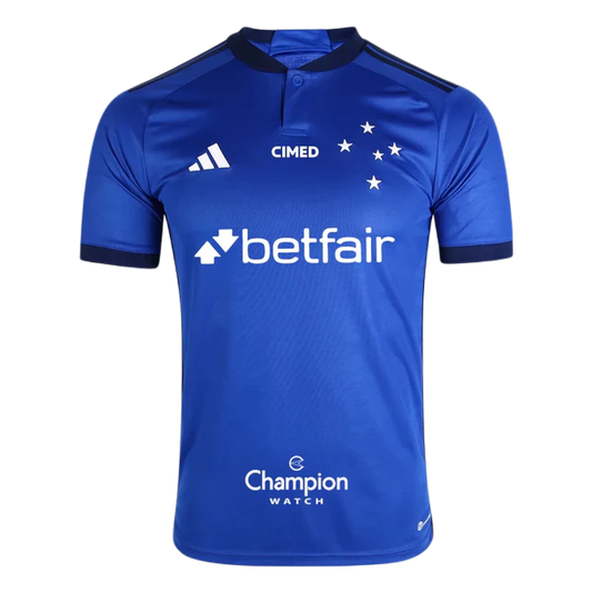 Camiseta Cruzeiro 23/24 I Casa - Todos los Patrocinios - Versión Aficionado