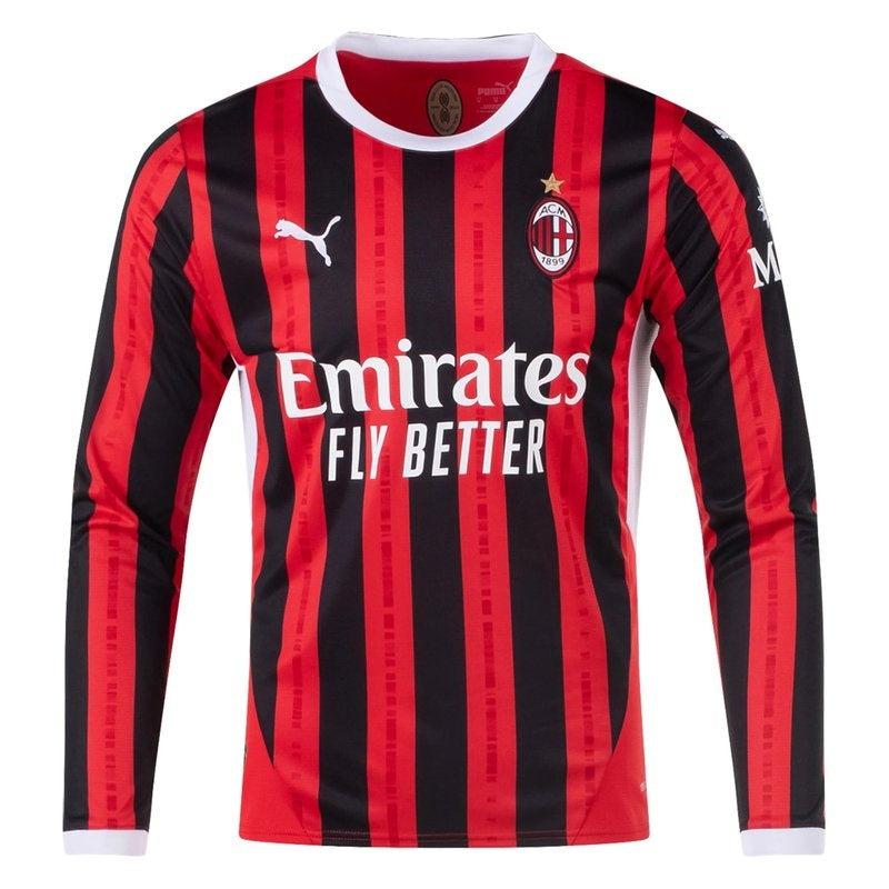 Camiseta AC Milan 24/25 I Casa - Manga Larga
