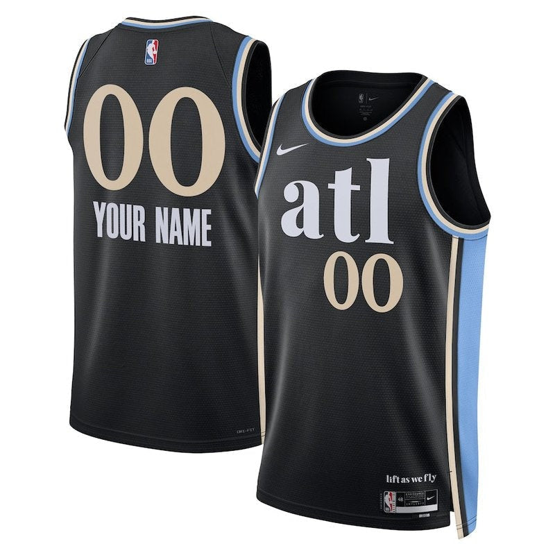 Camiseta NBA - Atlanta Hawks - 23/24 - Negro - Edición Ciudad
