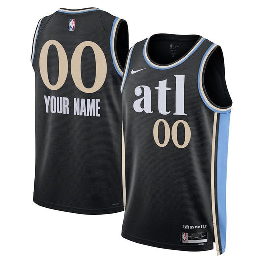 Camiseta NBA - Atlanta Hawks - 23/24 - Negro - Edición Ciudad