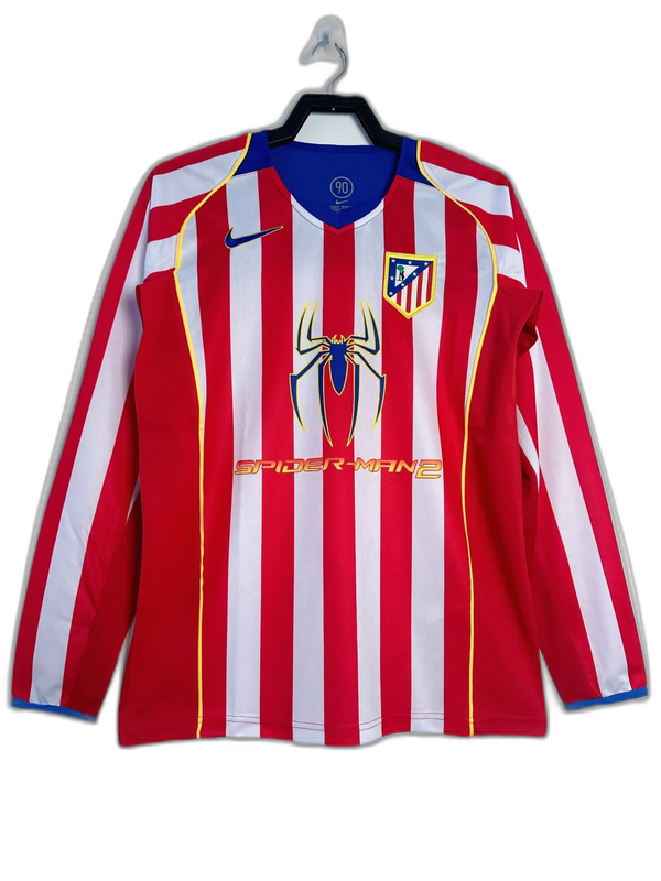 Camiseta Atlético de Madrid 04/05 I Casa - Manga Larga Versión Retro