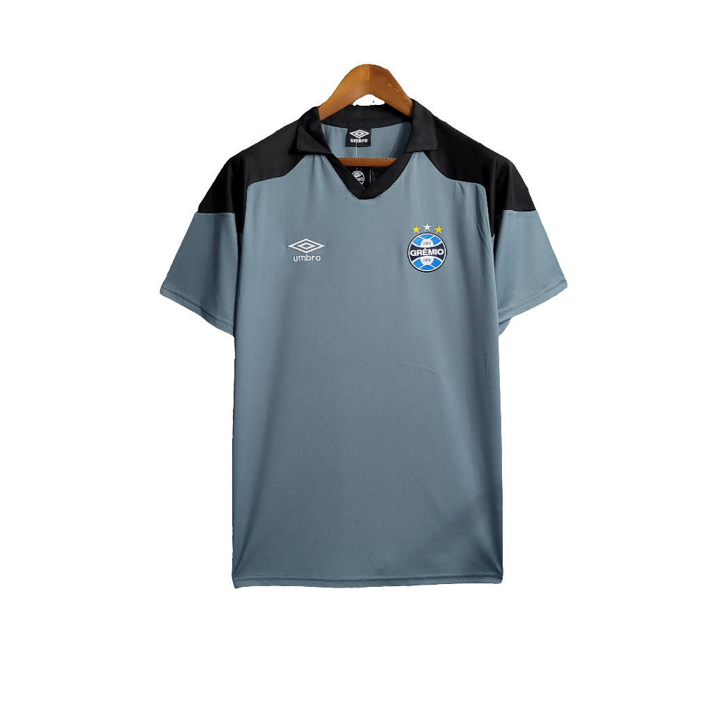 Camiseta Grêmio 23/24 Entrenamiento - Gris - Versión Aficionado