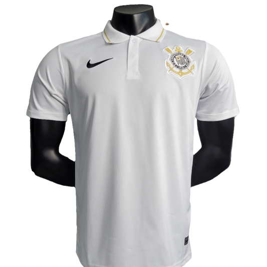 Camiseta Corinthians 23/24 Edición Polo - Blanco - Versión Aficionado