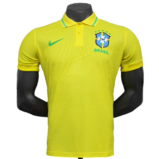 Camiseta Brasil 25/26 Edición Polo - Amarilla - Versión Jugador
