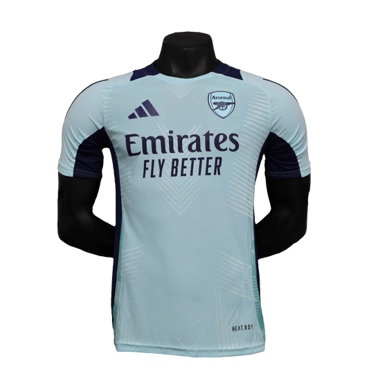 Camiseta Arsenal 24/25 Pre-Partido - Azul Claro - Versión Jugador