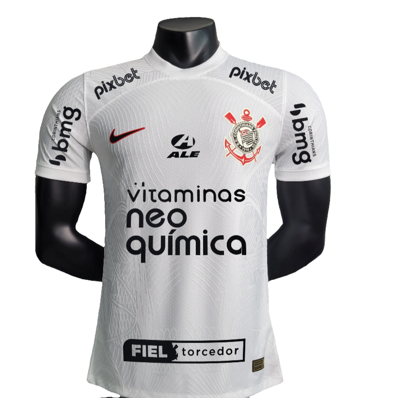 Camiseta Corinthians 23/24 I Casa - Todos los Patrocinios - Versión Jugador