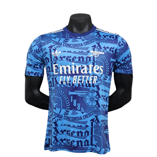 Camiseta Arsenal 25/26 Pre-Partido - Azul - Versión Jugador