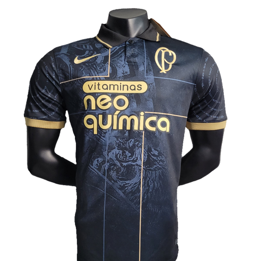 Camiseta Corinthians 23/24 Edición Polo - Negro - Versión Aficionado