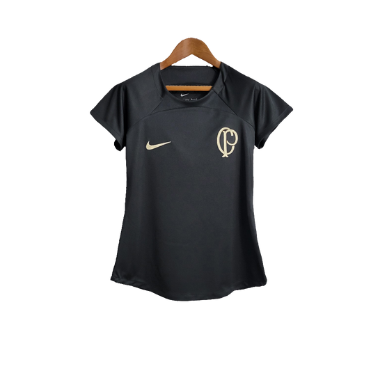 Camiseta Corinthians 22/23 Entrenamiento - Negro - Femenina
