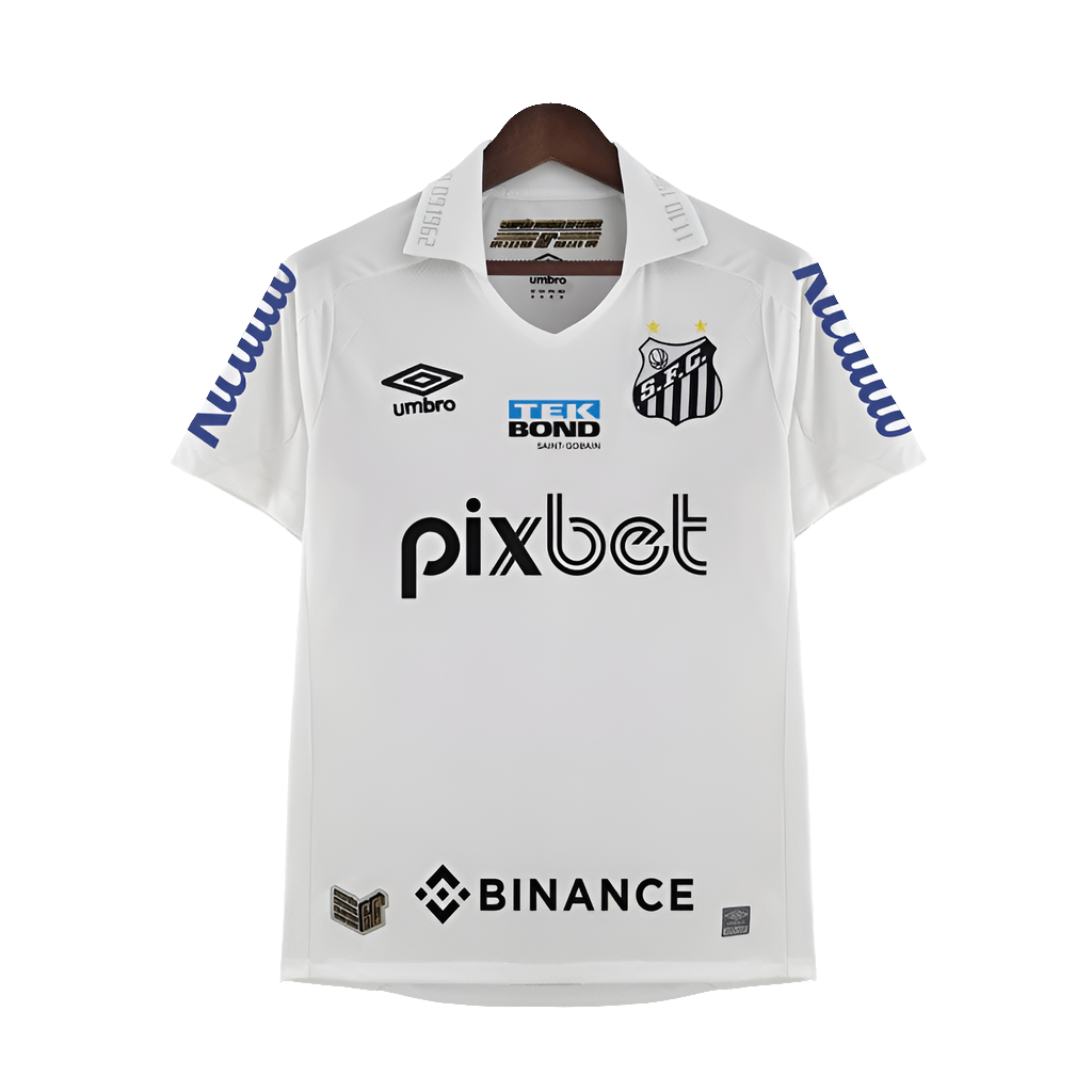 Camiseta Santos 22/23 I Casa - Todos los Patrocinios - Versión Aficionado