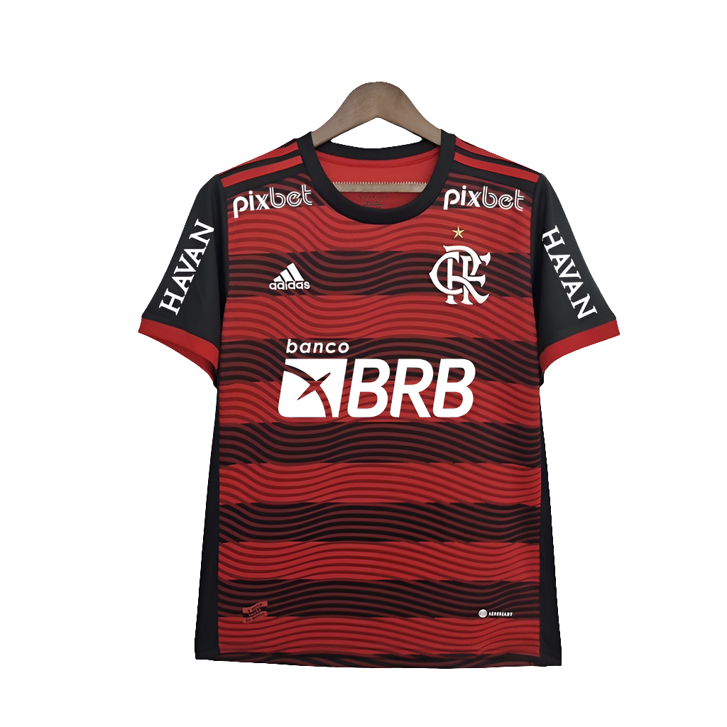 Camiseta Flamengo 22/23 I Casa - Todos los Patrocinios - Versión Aficionado
