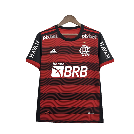 Camiseta Flamengo 22/23 I Casa - Todos los Patrocinios - Versión Aficionado