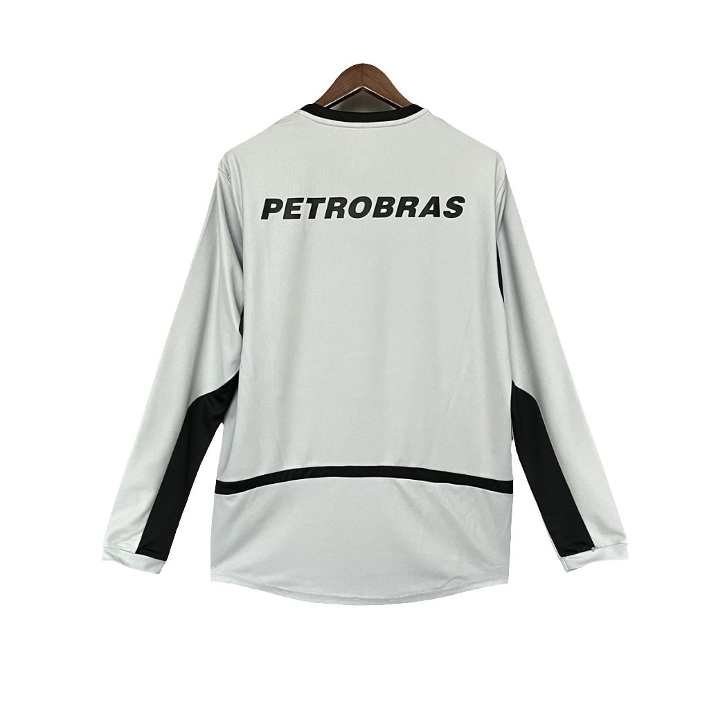 Camiseta Flamengo 02/03 Portero Gris - Manga Larga Versión Retro