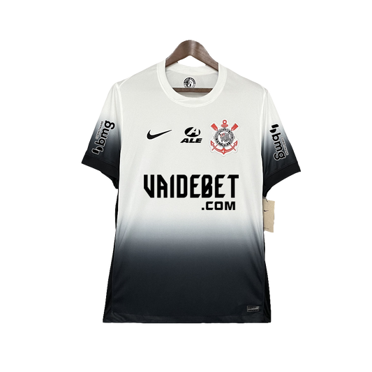 Camiseta Corinthians 24/25 I Casa - Todos los Patrocinios - Versión Aficionado