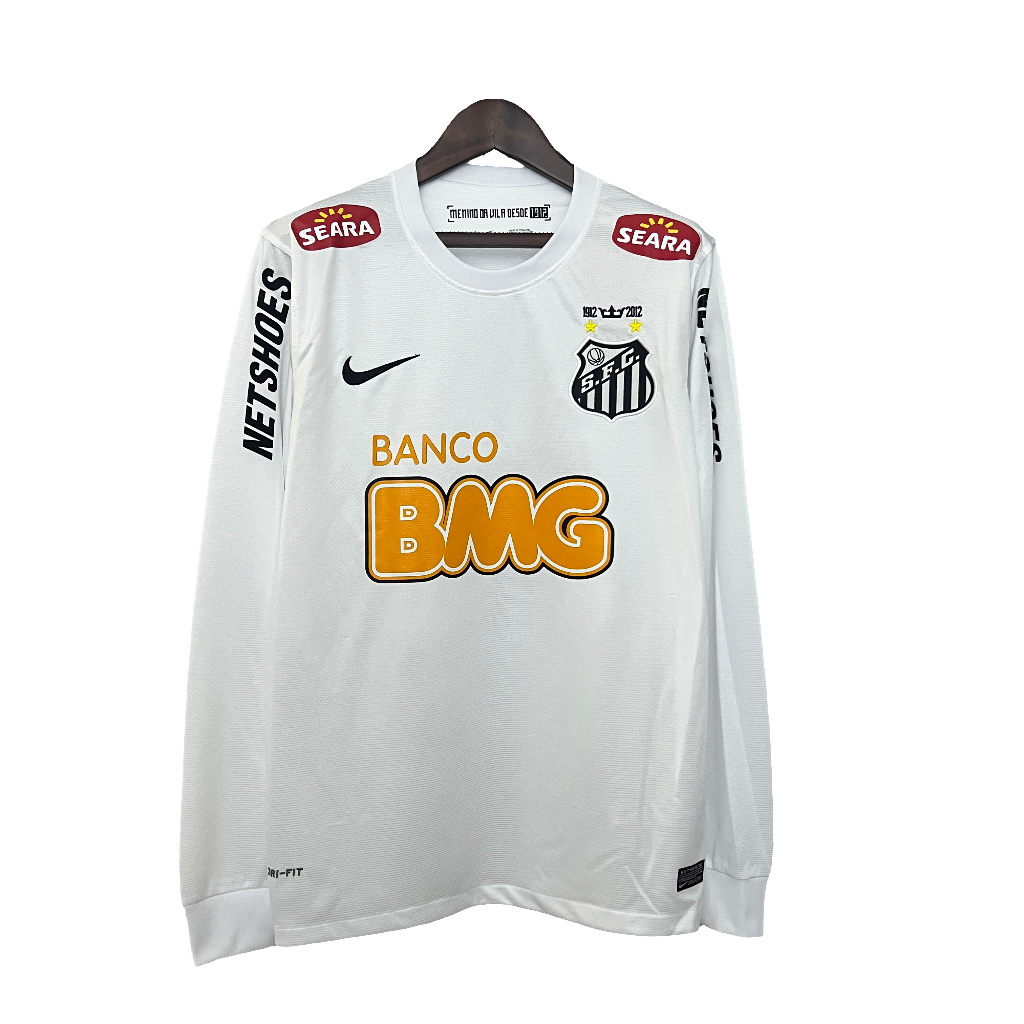 Camiseta Santos 11/12 I Casa - Manga Larga Versión Retro