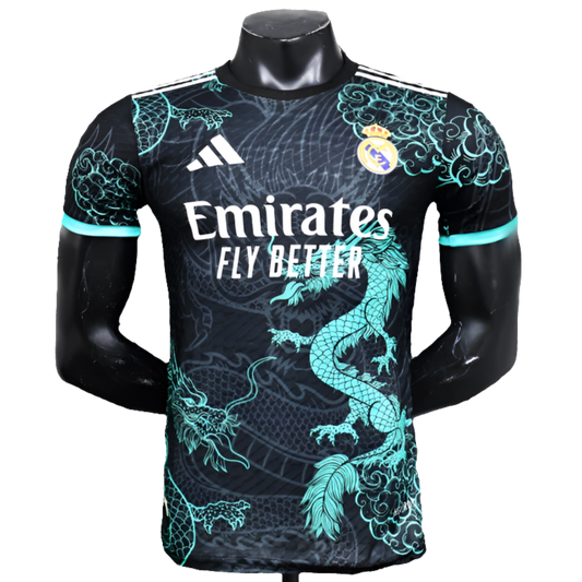 Camiseta Real Madrid 25/26 Edición Especial - Negra y Azul Celeste - Versión Jugador