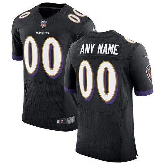 Camiseta NFL Baltimore Ravens - Edición Personalizada Speed Machine - Negro
