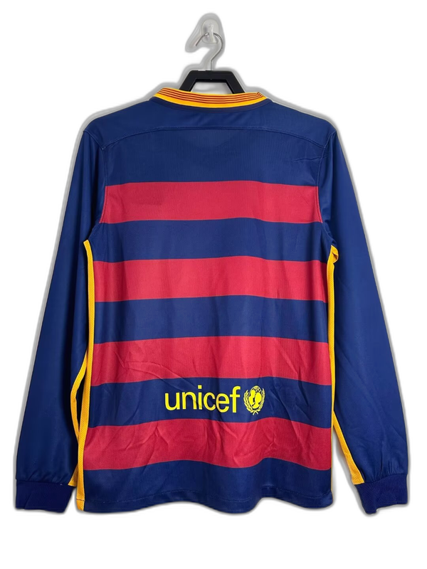 Camiseta Barcelona 15/16 I Casa - Manga Larga Versión Retro