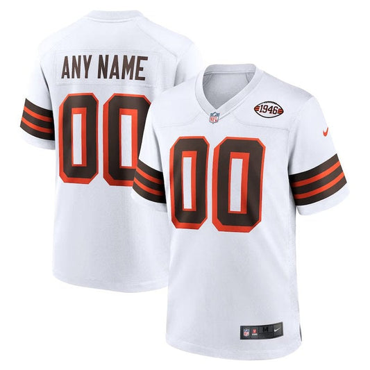 Camiseta NFL Cleveland Browns - Alternativa - Edición Personalizada - Marrón - Blanco