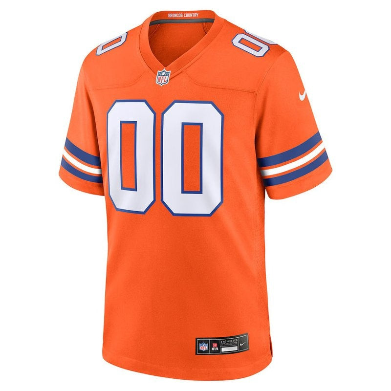 Camiseta NFL Denver Broncos - Colección Mile High - Retro 1977 - Versión de Juego - Naranja