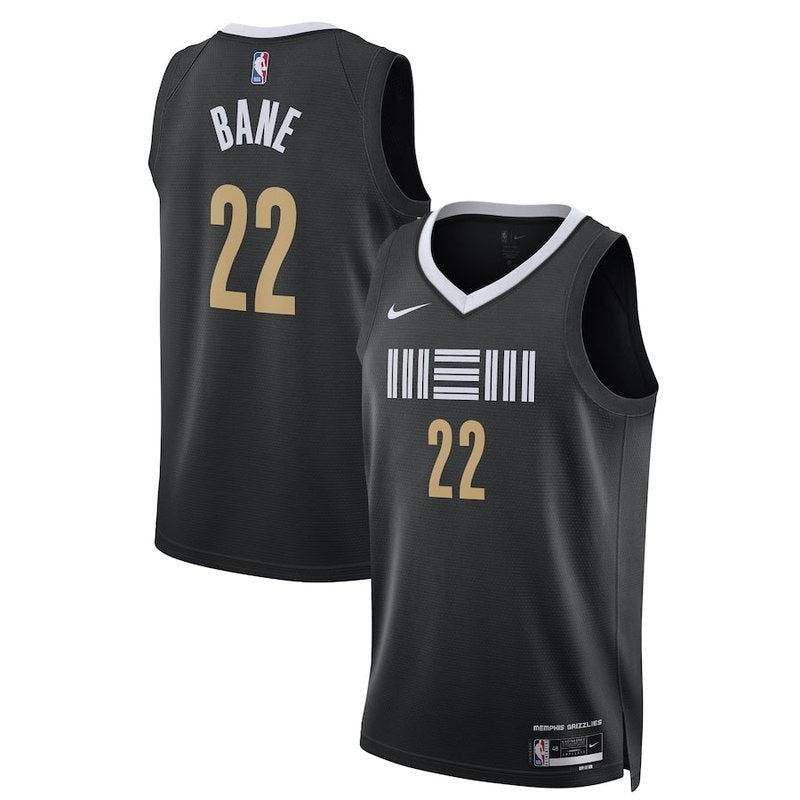 Camiseta NBA Desmond Bane - Memphis Grizzlies - 23/24 - Negro - Edición Ciudad