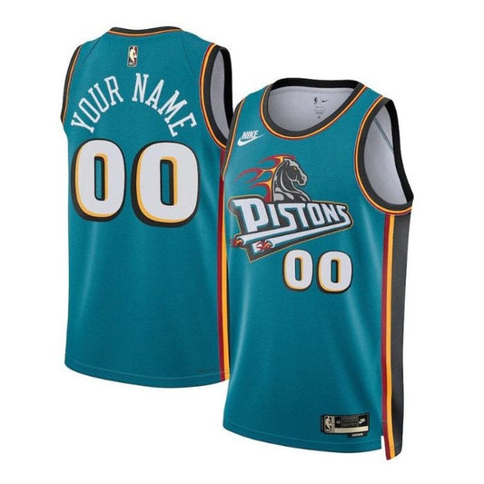 Camiseta NBA - Detroit Pistons - 2023 - Versión Clásica - Azul Petróleo