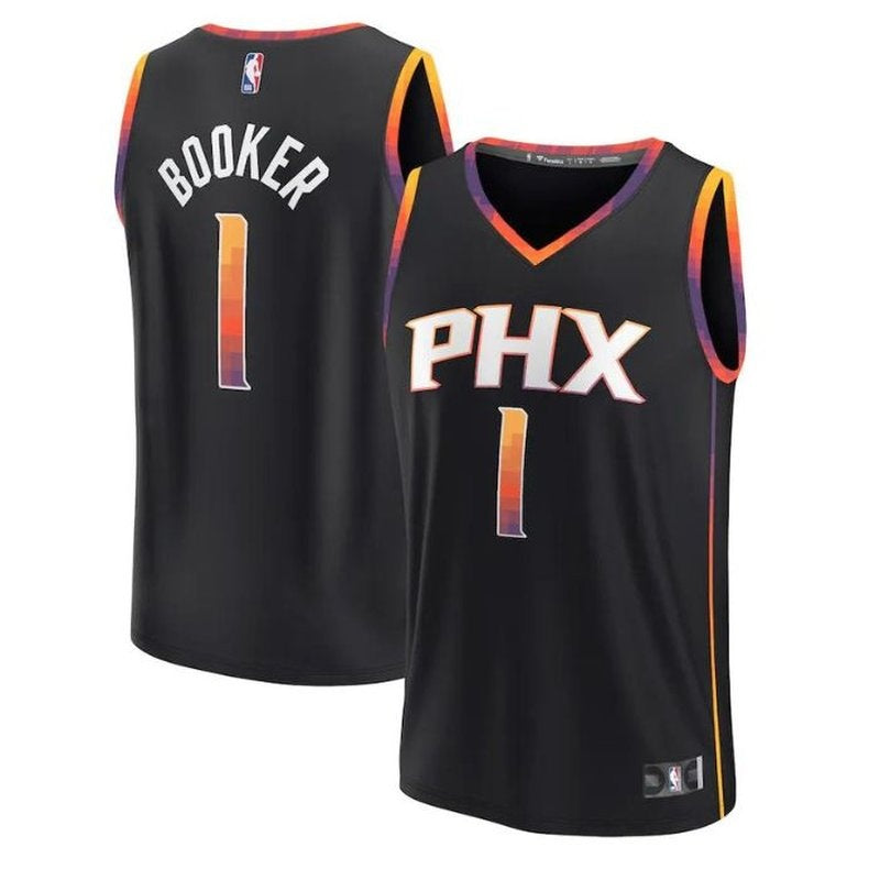 Camiseta NBA Devin Booker - Phoenix Suns - 2023 Fast Break Jugador - Negro - Edición de Impacto