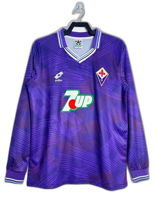 Camiseta Fiorentina 92/93 I Casa - Manga Larga Versión Retro