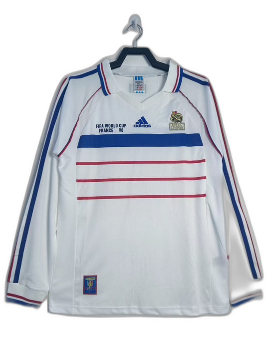 Camiseta Francia 1998 - Manga Larga Versión Retro