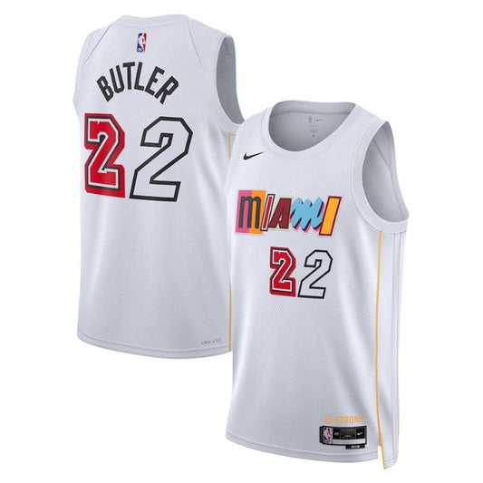 Camiseta NBA Jimmy Butler - Miami Heat - 2023 - Edición Ciudad - Blanco