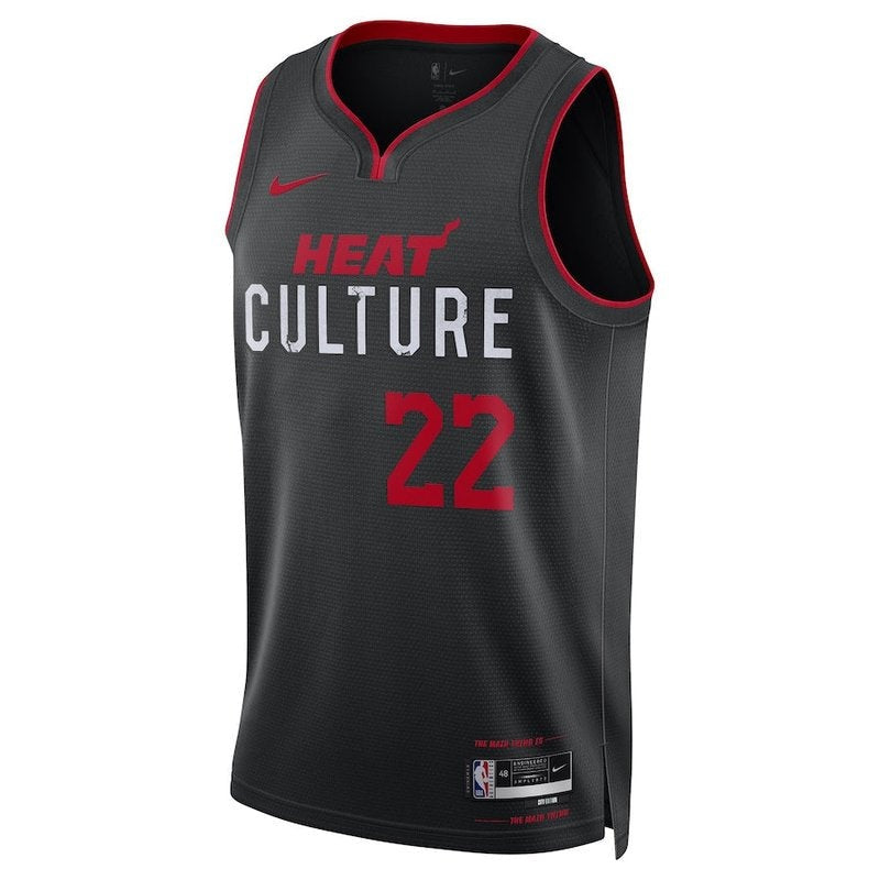 Camiseta NBA Jimmy Butler - Miami Heat - 23/24 - Negro - Edición Ciudad