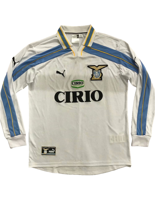 Camiseta Lazio 00/01 II Visitante Manga Larga - Versión Retro