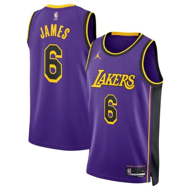 Camiseta NBA LeBron James - Los Angeles Lakers - 2023 Edición de Impacto - Morado
