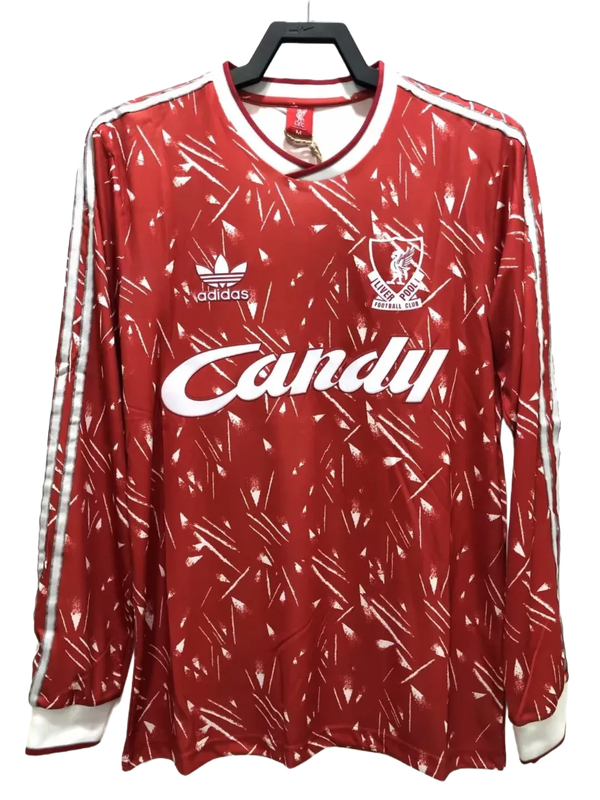 Camiseta Liverpool 89/91 I Casa - Manga Larga Versión Retro