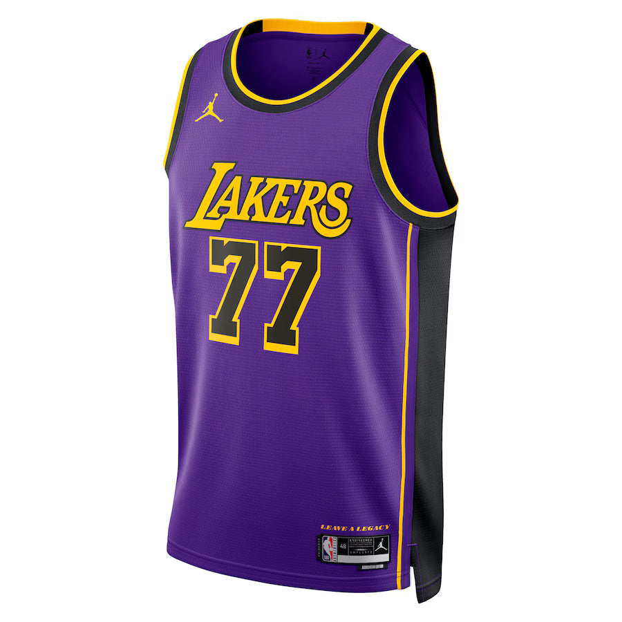 Camiseta NBA Luka Dončić - Los Angeles Lakers - Edición de Impacto 2024 - Morado - Unisex
