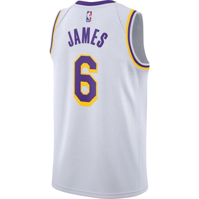 Camiseta NBA - Los Angeles Lakers - LeBron James #6 2021/22 Jugador - Amarillo