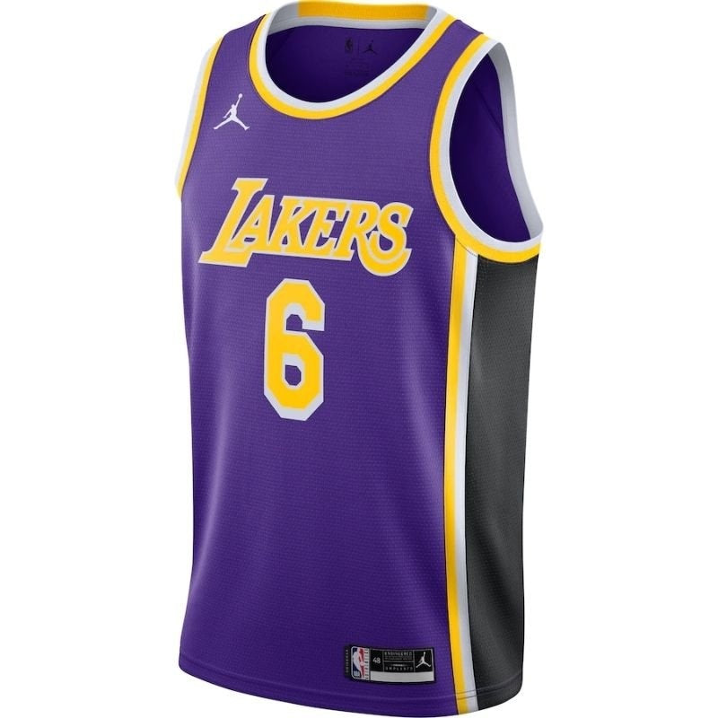 Camiseta NBA - Los Angeles Lakers - LeBron James Morado #6 2021/22 Jugador