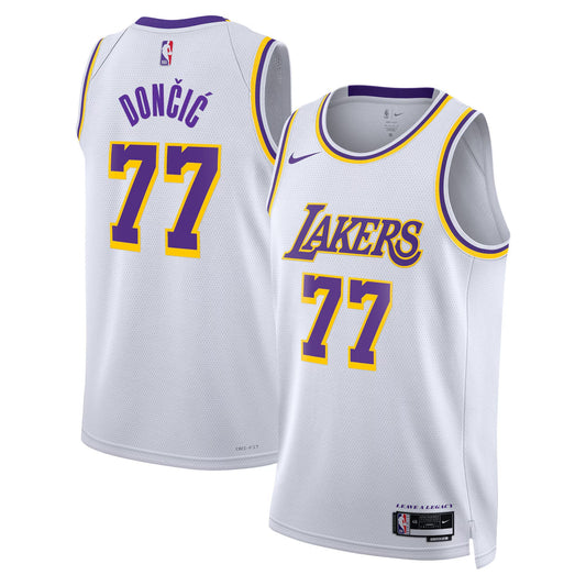 Camiseta NBA Luka Dončić - Los Angeles Lakers - Edición Asociación 2024 - Blanco - Unisex