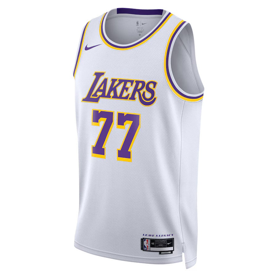 Camiseta NBA Luka Dončić - Los Angeles Lakers - Edición Asociación 2024 - Blanco - Unisex