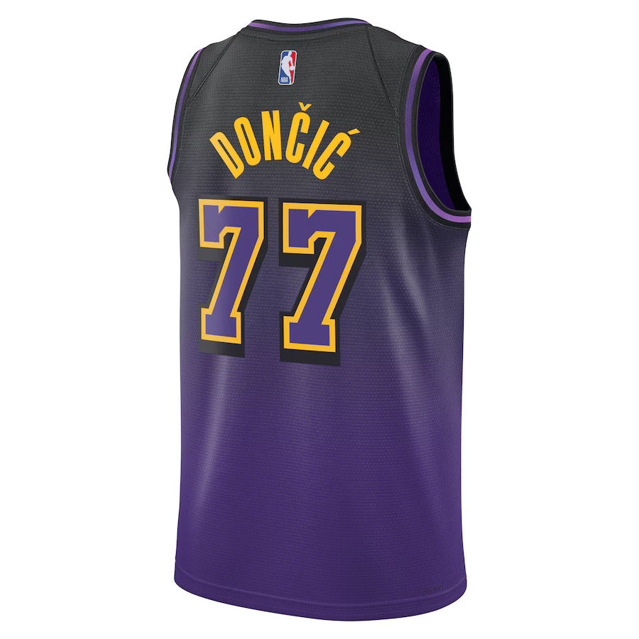 Camiseta NBA Luka Dončić - Los Angeles Lakers - Edición Ciudad 2024 - Morado - Unisex